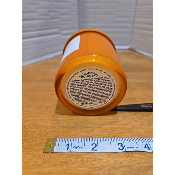 Leoben Co. Pumpkin Spice Scented Candle 9 oz Single Wick Vegan Wax USA Made - Picture 7 of 8